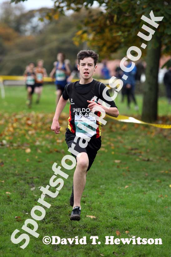 Under-15 boys Green 549 North East Harrier League, Blaydon. Photo: David T. Hewitson/Sports for All Pics
